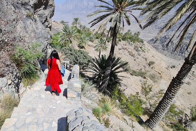 2 Days 1 Night Wakan Private Tour - Warm water and a green wadi at Nakhl
