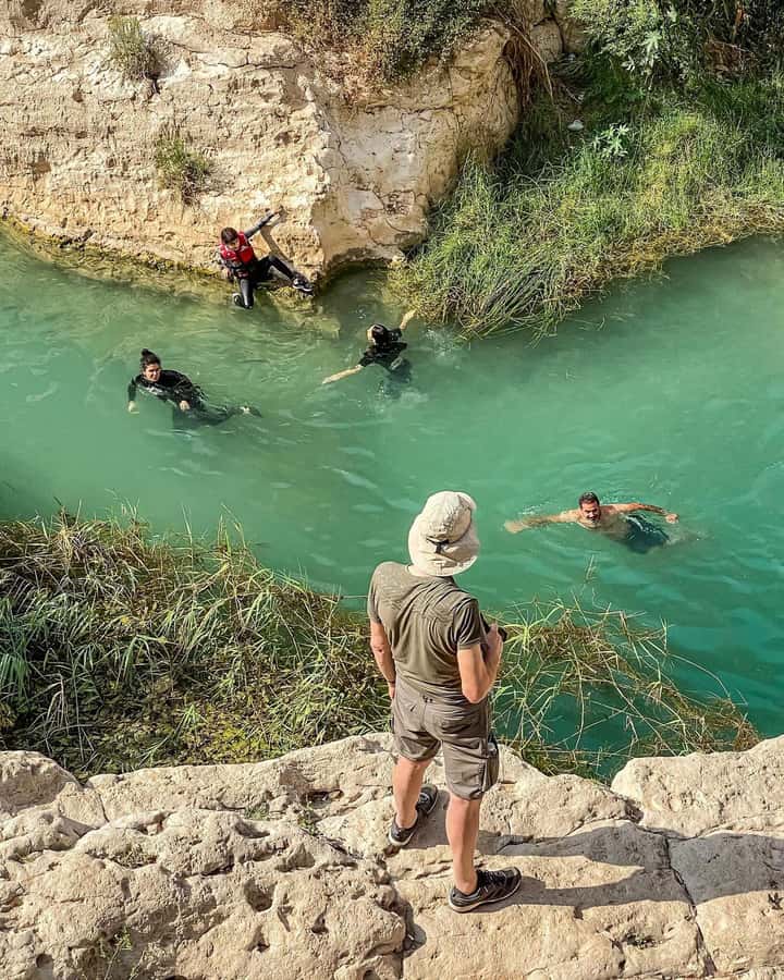 From Muscat:Private Wadi Shab and Bimmah SinkHole Tour - A pause at Fins Beach