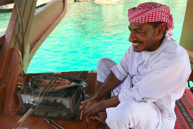 Full Day Dhow Cruise to Khor Sham with lunch & Snorkeling (Shore excursions) - Telegraph Island and Seebi Island stops