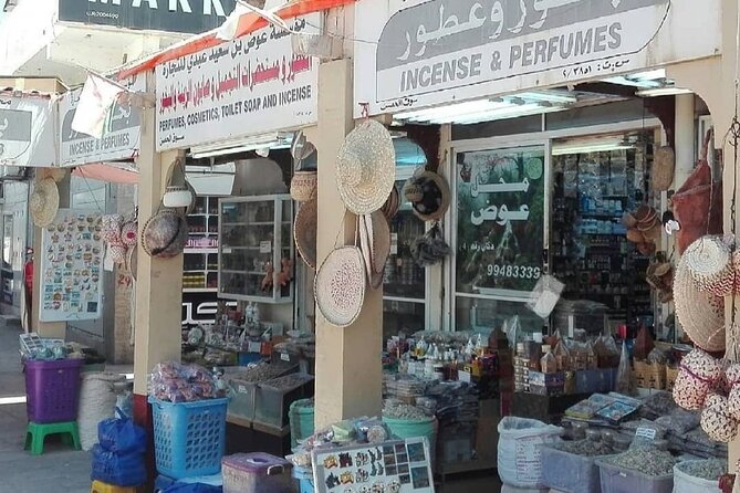 Full Day Guided Salalah a Combination of East and West tour - Frankincense and local goods at Shati Al Hafa