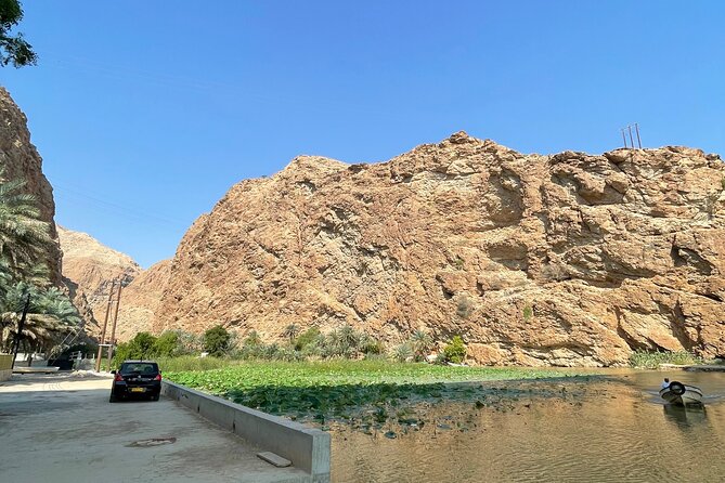 Full Day Private Tour to Wadi Shab and Bimmah Sinkhole - Pools, caves, and the waterfall at Wadi Shab