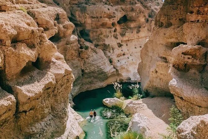 Full Day Wadi Shab And Bimah Sinkhole with Pick Up Included - Fins Beach and the Tiwi food stop
