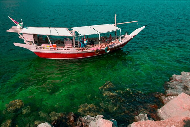 Khasab Full Day Dhow Cruise With Enjoying Snorkeling, Lunch & Dolphin Watching - Dolphin watching along the route