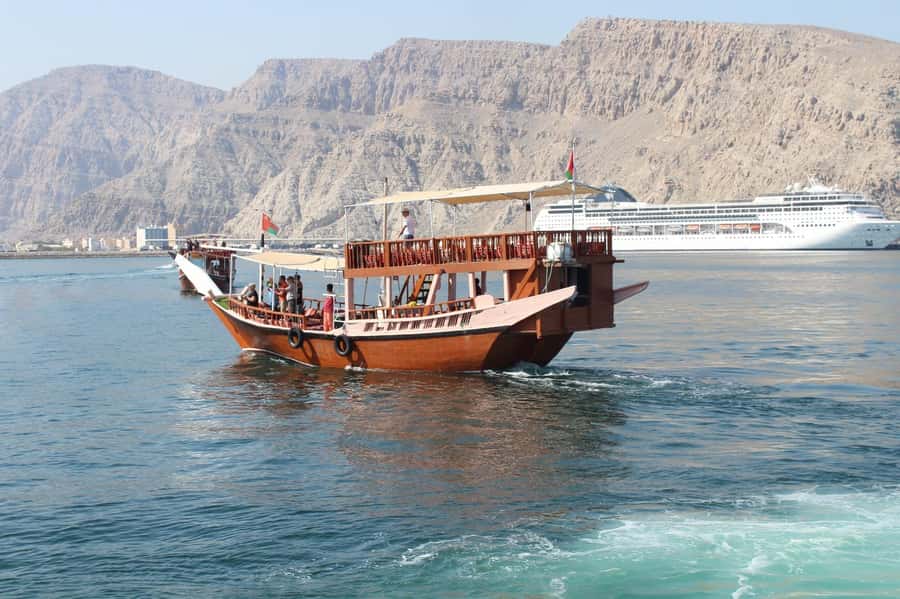 Khasab: Half-Day Dhow Cruise, Dolphin Watching, & Snorkeling - Swimming and snorkeling in the fjords