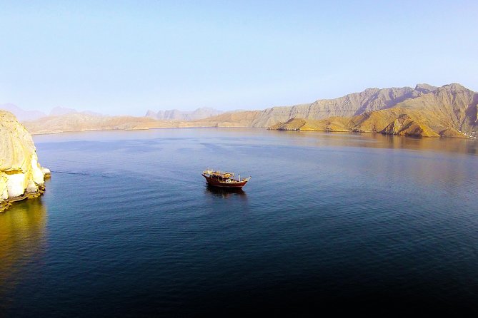 Khasab Musandam Full day dhow cruise - Entering the Musandam fjords by dhow