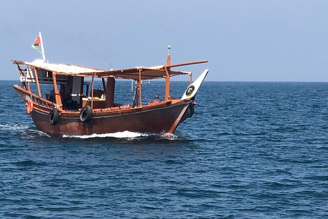 Khasab Musandam Full Day dhow cruise with lunch and Snorkeling - Watching for dolphins in Khor Sham