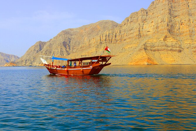Khasab Musandam Half Day Dhow Cruise - The dolphin encounter near the dhow
