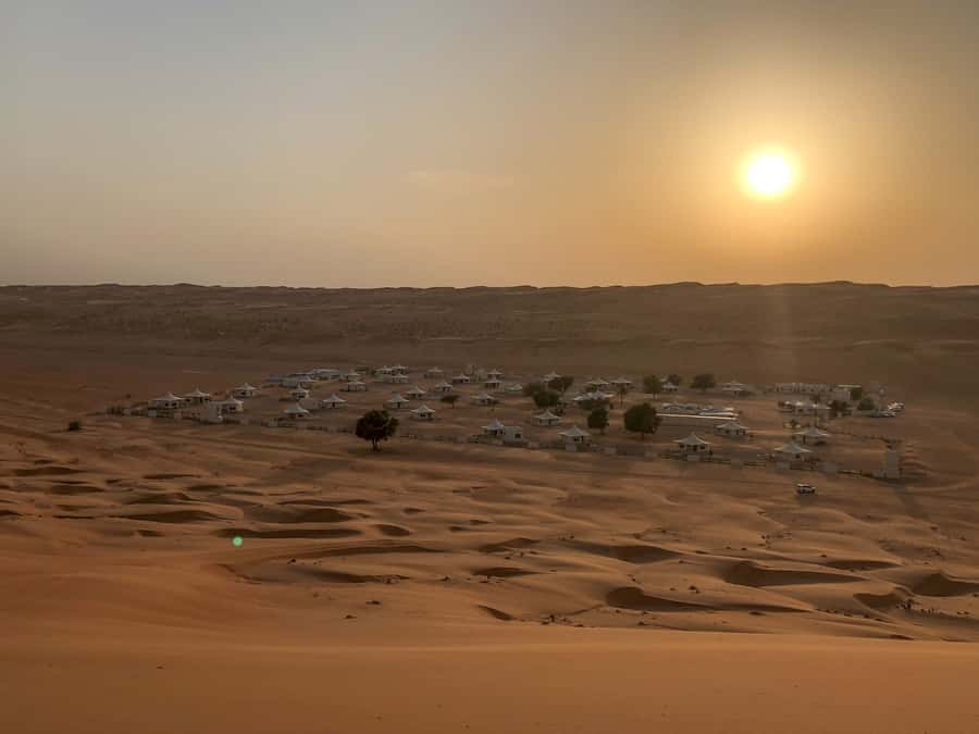 Muscat: Wahiba Sands Desert Sunset Tour with Dinner - Dinner at a desert camp