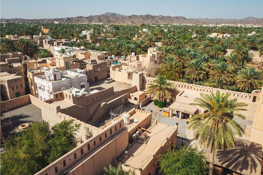Nizwa Heritage & Culture Full Day Tour with Audio Guiding - Birkat Al Mouz and the first view of Jebel Akhdar