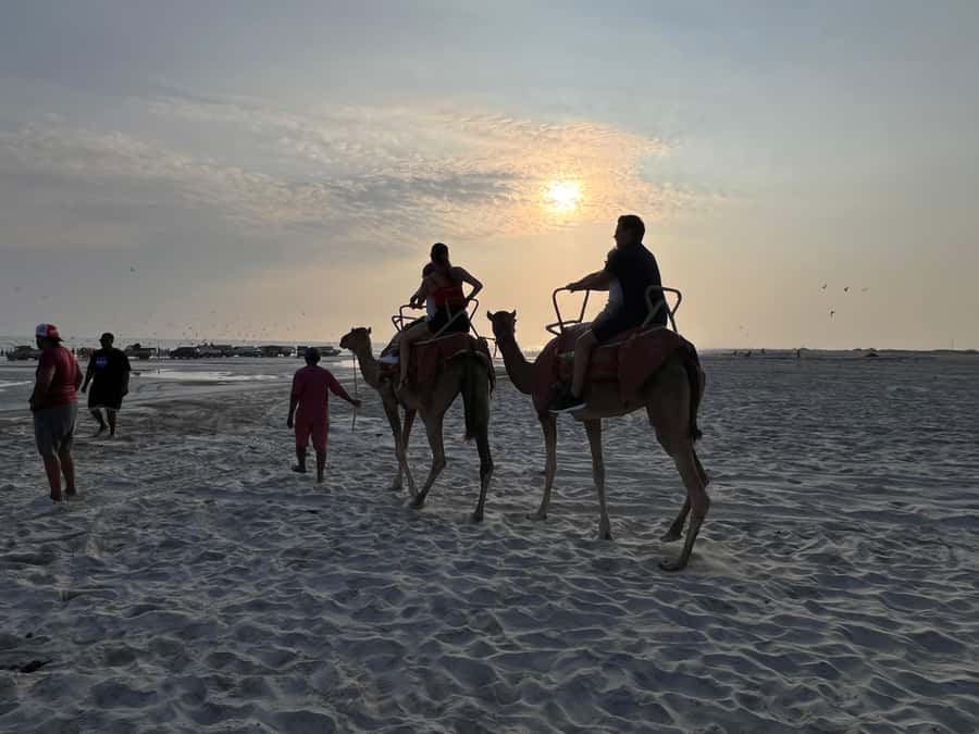Salalah: Camel Riding on the Beach - Getting onto the camel safely