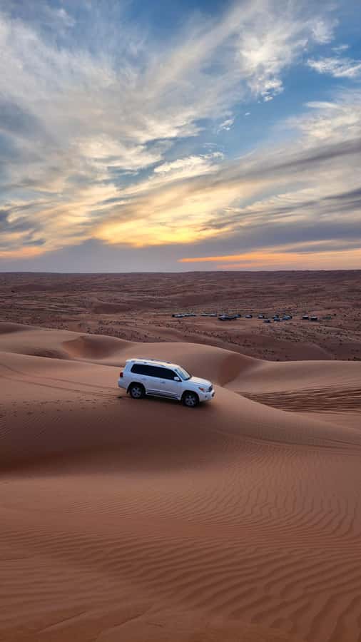 Sunset at wahiba desert - From Muscat to Wadi Bani Khalid in 2.5 hours