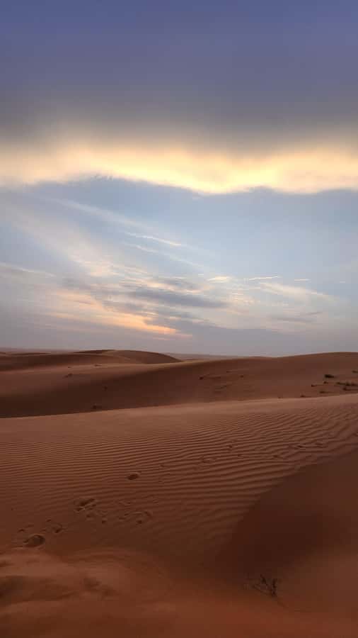 Sunset at wahiba desert - The guide can make or break the day