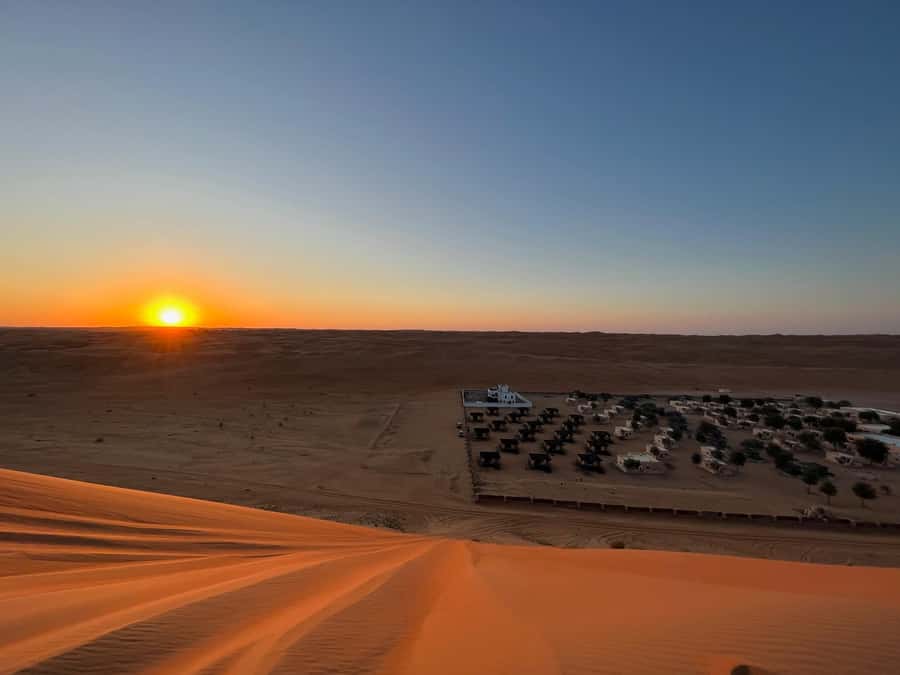 Sunset at Wahiba Sands Desert and Wadi Bani Khalid Adventure - Wadi Bani Khalid and its clear pools