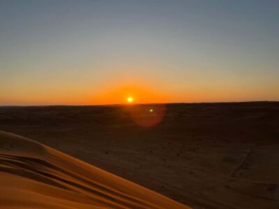 Sunset at Wahiba Sands Desert and Wadi Bani Khalid Adventure