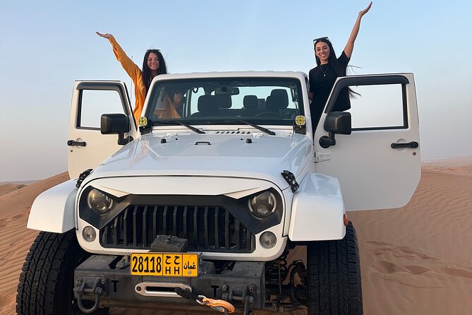 Sunset in Wahiba Sands 4x4 Adventure - Dune bashing across the golden sand