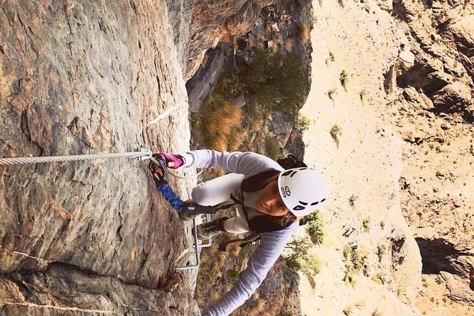 Via Ferrata - The cave mouth and rope bridge