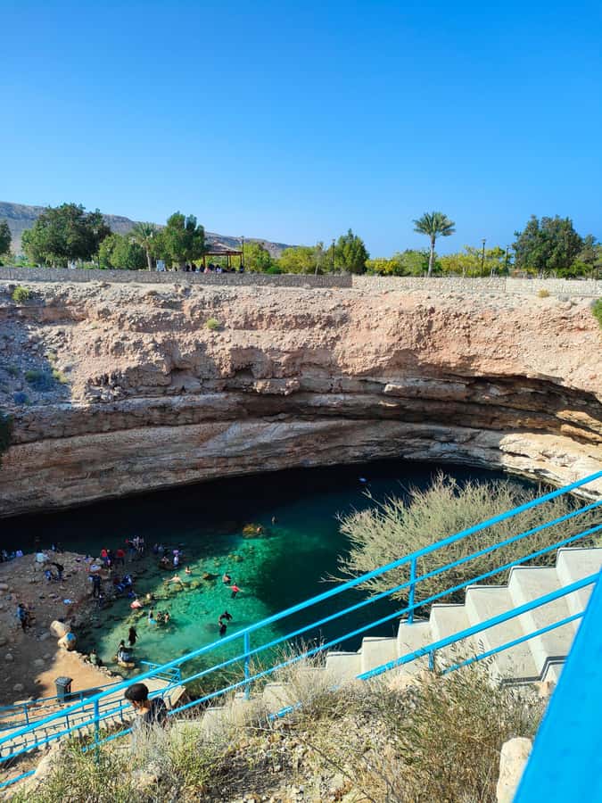 Wadi Shab &Bimmah Sinkhole &Heart shaped Cave &Pebble Beach - Omani coffee, tea, Wi-Fi, and the road time